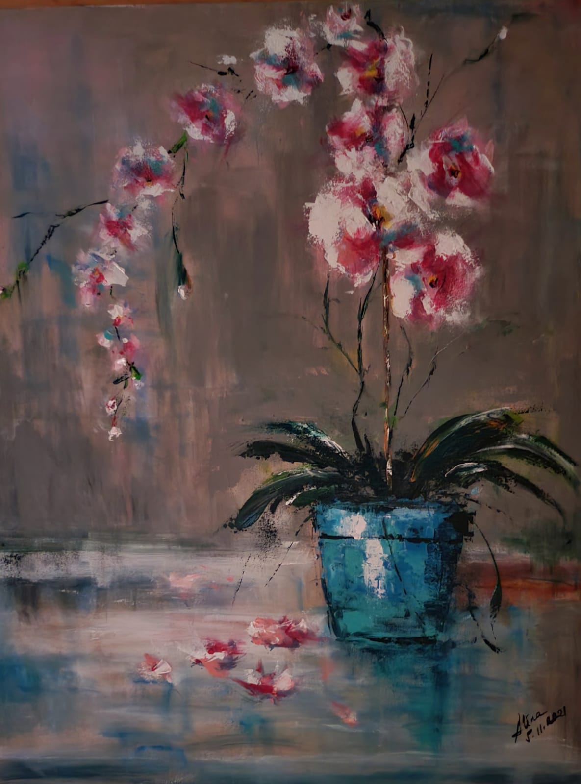 ArteDiAlina.com painting: Until all fall